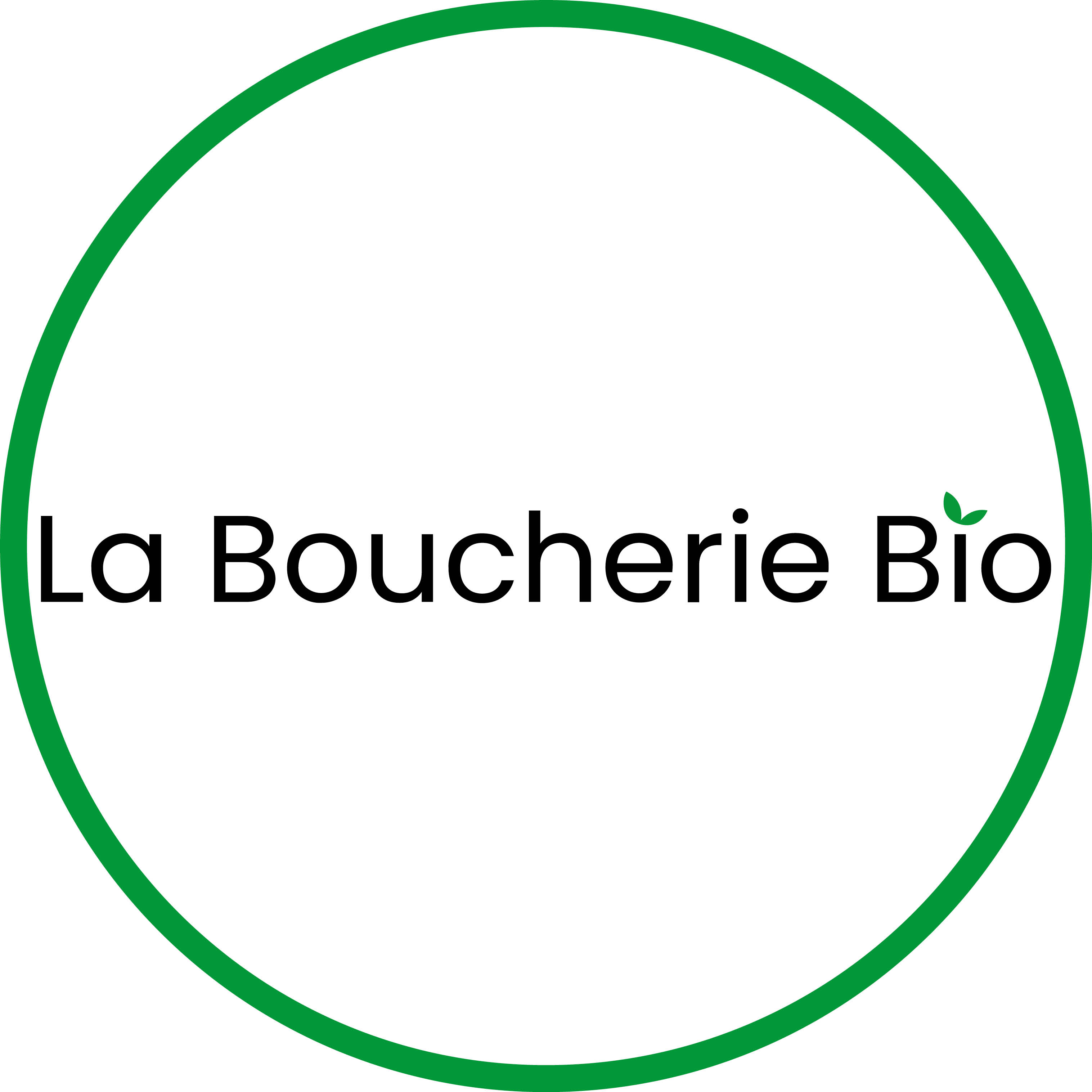 Logo Rond Bordure Verte